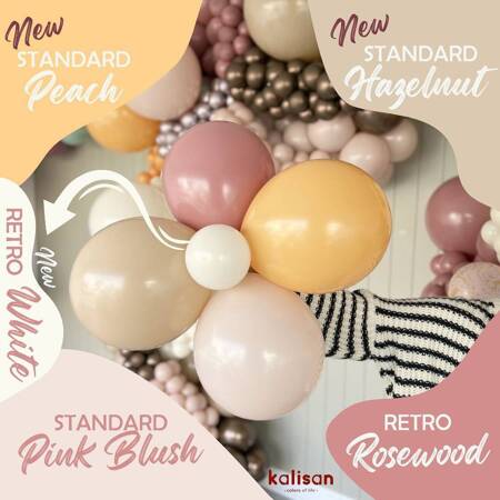 Latexballons Kalisan Pink Blush, Rosa 30 cm, 100 Stk.