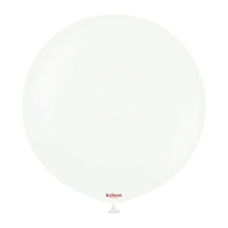 Latexballons White, weiß, Kalisan 60 cm, 2 Stück.