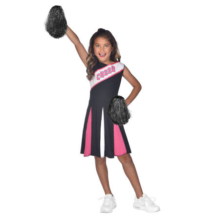 Outfit, Cheerleader-Mädchen-Rosa-Kostüm 6-8 Jahre