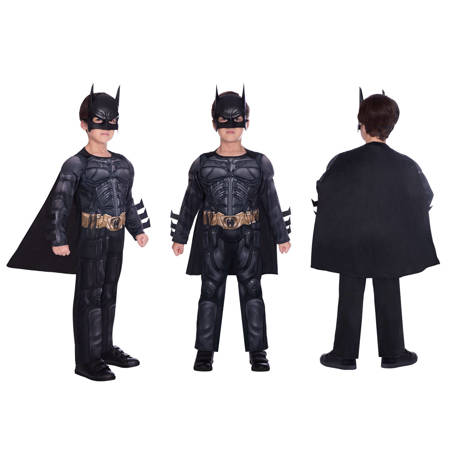 Outfit, Kostüm verkleiden Batman Black Ritter 8-10 Jahre