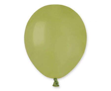 Pastell Latexballons Olive 98, 12cm, 100 Stk.