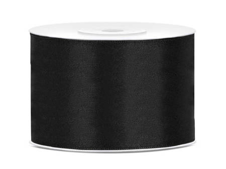 Satinband, schwarzes Ribbon 38mm / 25m