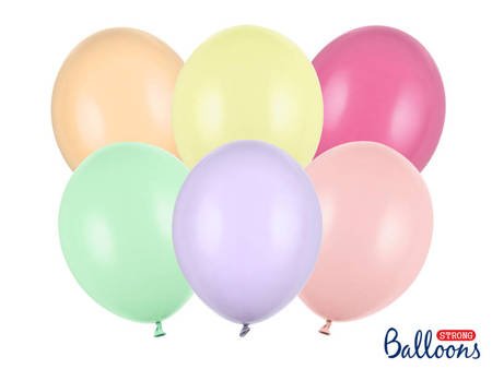 Strong Ballons, Pastellmischung, 12 cm, 100 Stk.