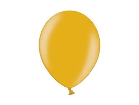 Strong Ballons, kleine Latexballons, metallisches Gold, 12cm, 100 Stk.