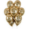 Balloons zum Geburtstag, goldene Chrom, 30cm, 10 Stk.