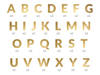 Banner alle Buchstaben, Personalisierung, Gold 14cm