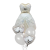 Ein Set Luftballons für die Hochzeit Brautkleid, 5 Stk.