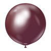 Latexballons Mirror Burgundy, 45 cm, 25 Stück.