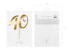 Papier-Topper "40" in Gold, 20,5cm.