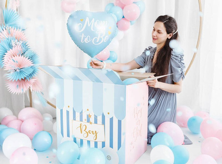 Foil balloon mom to be, 35cm, blue