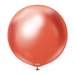 Mirror RedLatex-Ballons, rot, 45 cm, 1 Stk.