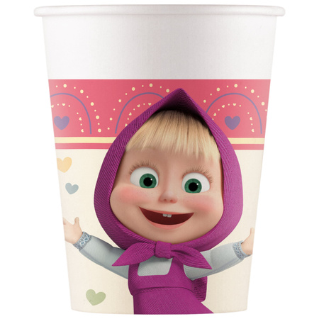 Paper cups Masha and the Bear 200ml 8 pieces