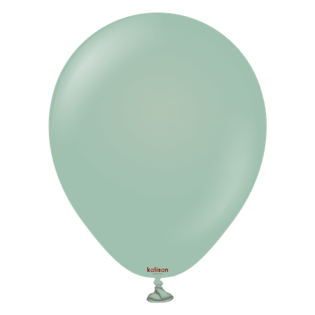 Balony Kalisan Retro Winter Green, zielony 30 cm, 100 szt.