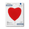 Foil Balloon - Matte Red Heart 46 cm, Grabo