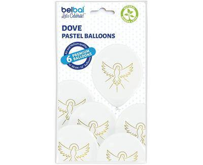 Ballons d11 gołąbki, erste heilige kommunion 30cm, 6 Stk.