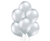 Balony lateksowe B105 Glossy Silver srebrne 30cm, 100 sztuk