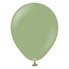Balony lateksowe Retro Eucalyptus, zielony 13 cm, 100 szt.