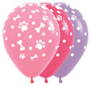 Sempertex Latex Balloons Paw Prints, 30cm, 25pcs