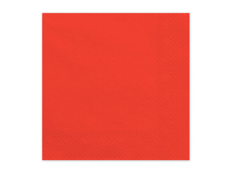 Papierservietten Rot 33x33cm 20 St