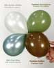 Balony lateksowe Sempertex Silk Oyster White, 45 cm, 1 szt.