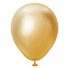 Latex Balloons Mirror Gold, 13cm, 100 pcs.