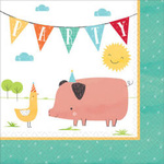 Animal Farm paper napkins, size 33 x 33 cm, 16 pcs.