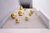 Inflatable ball, gold mirrored, 120cm