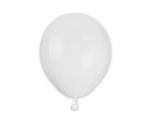 Pastel latex balloons White, 12cm, 100 pcs.