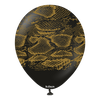 Balony lateksowe Safari Snake Black, wąż, 30 cm, 25 szt.