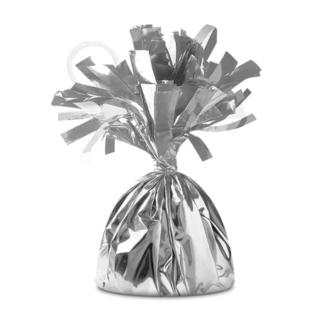 Ciężarek do balonów, srebrny błyszczący 145 g