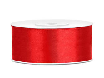 Satinband, rot, 38 mm/25 m