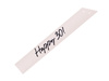 Happy 30 Sash – Cream, 76 cm