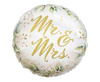 Balon foliowy okrągły Mr and Mrs, 36cm