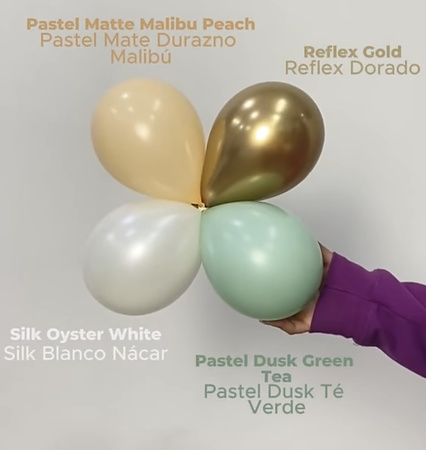 Balony lateksowe Sempertex, Reflex Gold, 45cm, 1szt.