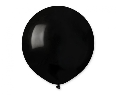 Gemar G110 Latexballons Pastell 19" (48 cm), Schwarz 014 – 25 Stück