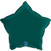 Balon Foliowy - Satynowa Butelkowa Zieleń Gwiazdka 46 cm, Grabo