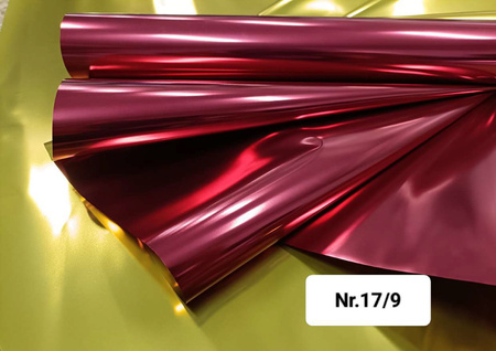 Folia metalizowana dekoracyjna florystyczna 50cm x 9,5m