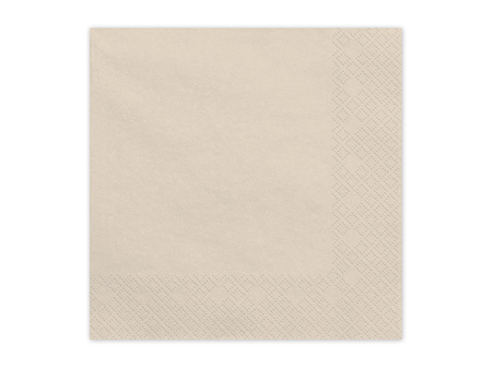 Papierservietten Beige Desert Sand 33x33cm 20 St