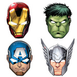 Avengers paper masks, 6 pcs