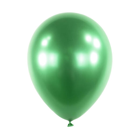 Satin Luxe Chrome Grüne Latexballons, Decorator Emerald, 28cm, 50 Stück.