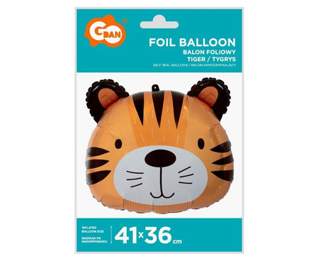 Folienballon Tiger, 41x36 cm