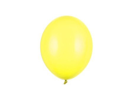 Balony lateksowe Strong, Żółte, Pastel Lemon Zest, 23cm, 100 szt.