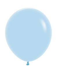 Balony lateksowe Sempertex, Pastel Matte Blue, 45cm, 1szt.