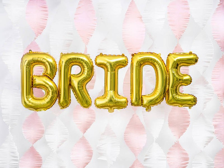 Foil balloon letter B, 35cm, gold