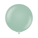 Balony lateksowe Kalisan Retro Winter Green, zielone, 60cm, 2szt.