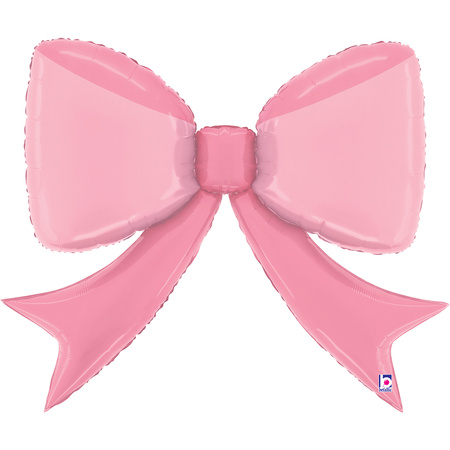 Balon foliowy Kokarda Pretty Pink 90 cm