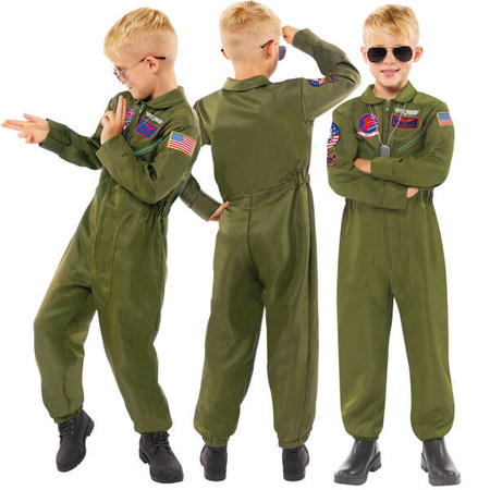 Child Costume Top Gun Maverick Age 8-10 Years