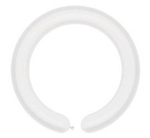 Balloons for modeling D4 - Animator Italian Tubes, White, 100 pcs.