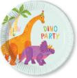 Paper Plates, Multicolor, DINO PARTY, 20 cm, 8 pcs.