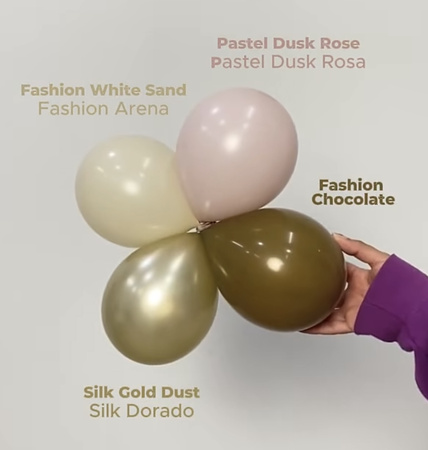 Sempertex Latex Balloons, Silk Gold Dust, 60cm, 3 pcs